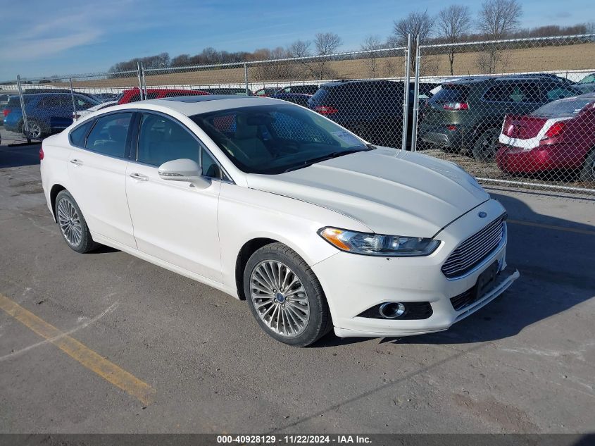 2015 Ford Fusion Titanium VIN: 3FA6P0K91FR307452 Lot: 40928129