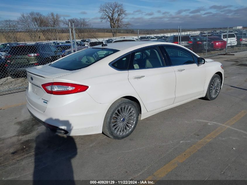 2015 Ford Fusion Titanium VIN: 3FA6P0K91FR307452 Lot: 40928129