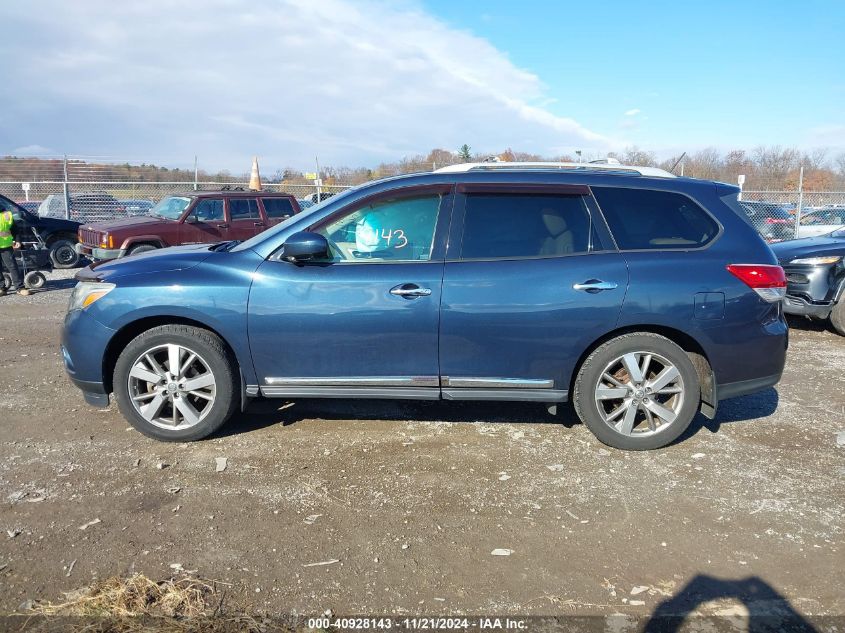 2013 Nissan Pathfinder Platinum VIN: 5N1AR2MMXDC678760 Lot: 40928143