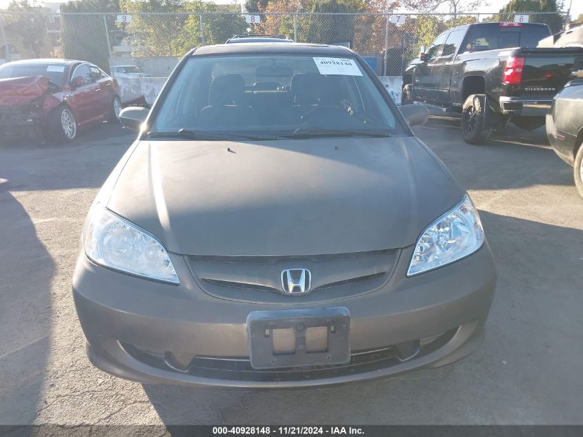 2004 Honda Civic Ex VIN: 2HGES267X4H549580 Lot: 40928148