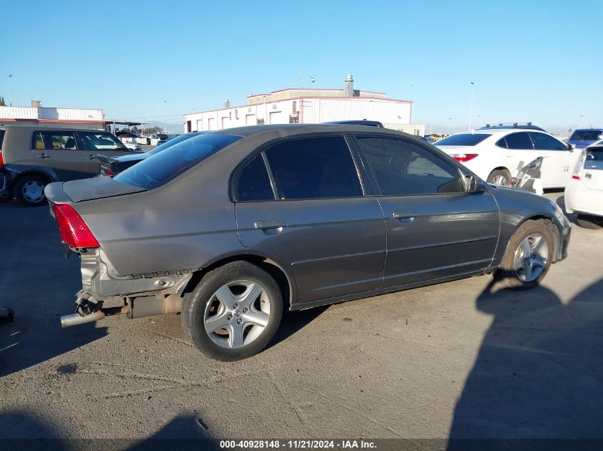 2004 Honda Civic Ex VIN: 2HGES267X4H549580 Lot: 40928148