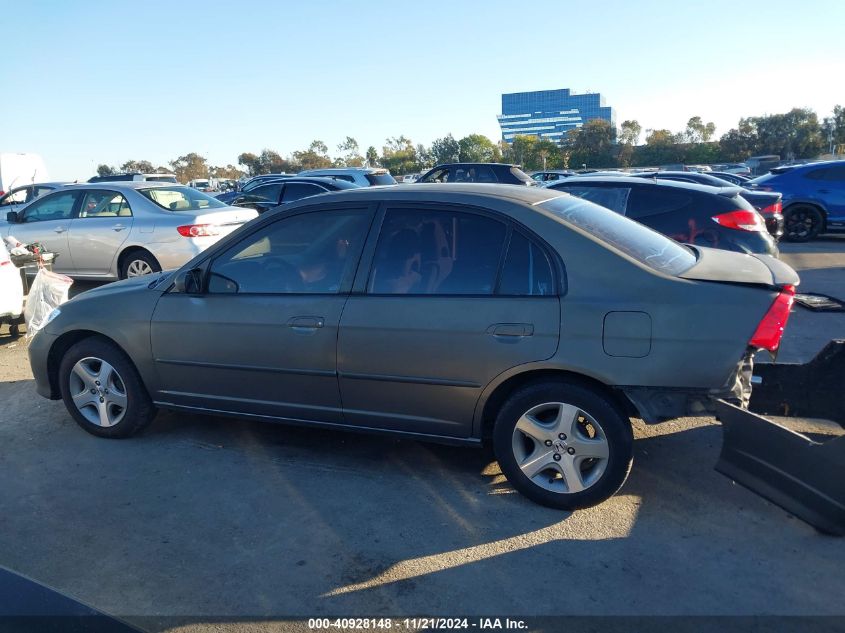 2004 Honda Civic Ex VIN: 2HGES267X4H549580 Lot: 40928148