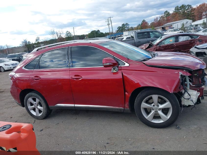 2012 Lexus Rx 350 VIN: 2T2BK1BA7CC145248 Lot: 40928196