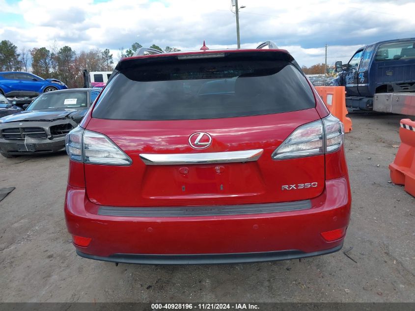 2012 Lexus Rx 350 VIN: 2T2BK1BA7CC145248 Lot: 40928196