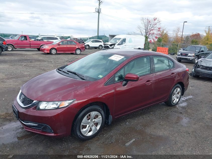 2015 Honda Civic Lx VIN: 19XFB2F57FE009510 Lot: 40928206