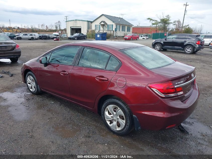 2015 Honda Civic Lx VIN: 19XFB2F57FE009510 Lot: 40928206