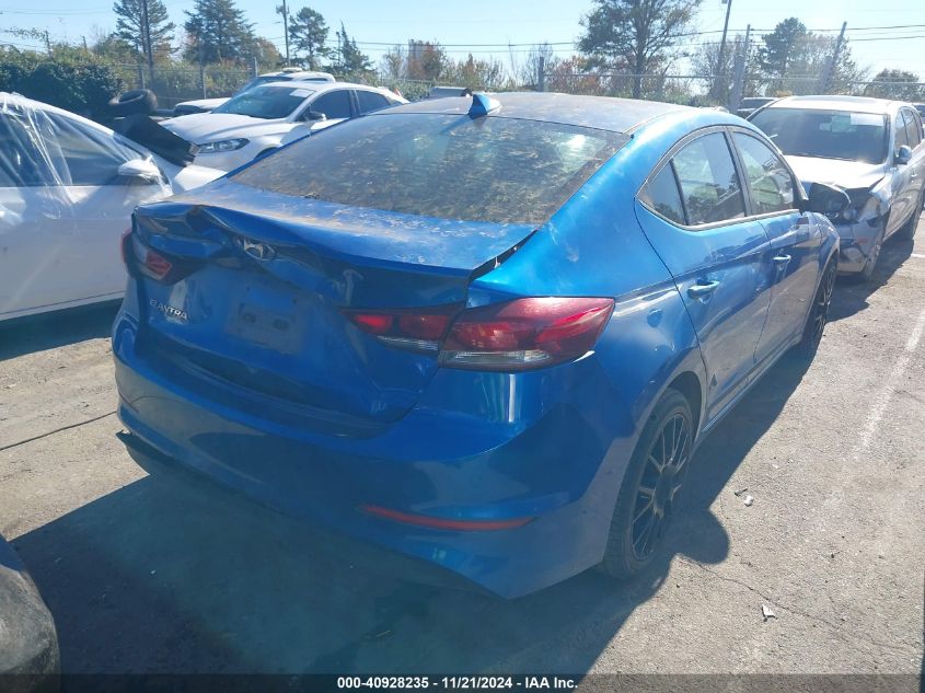 VIN 5NPD84LF6JH298768 2018 Hyundai Elantra, Sel no.4