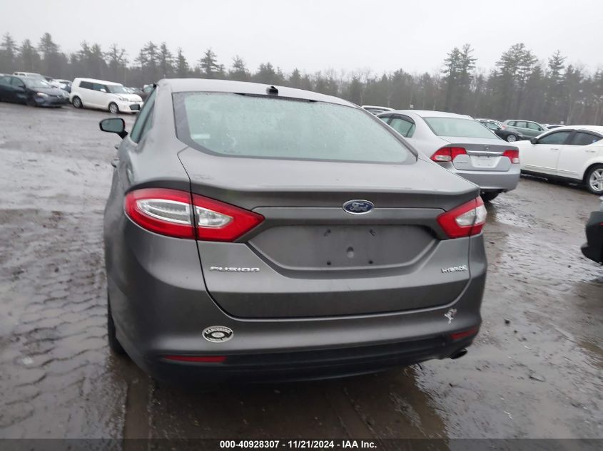 2014 Ford Fusion Hybrid S VIN: 3FA6P0UU4ER132551 Lot: 40928307