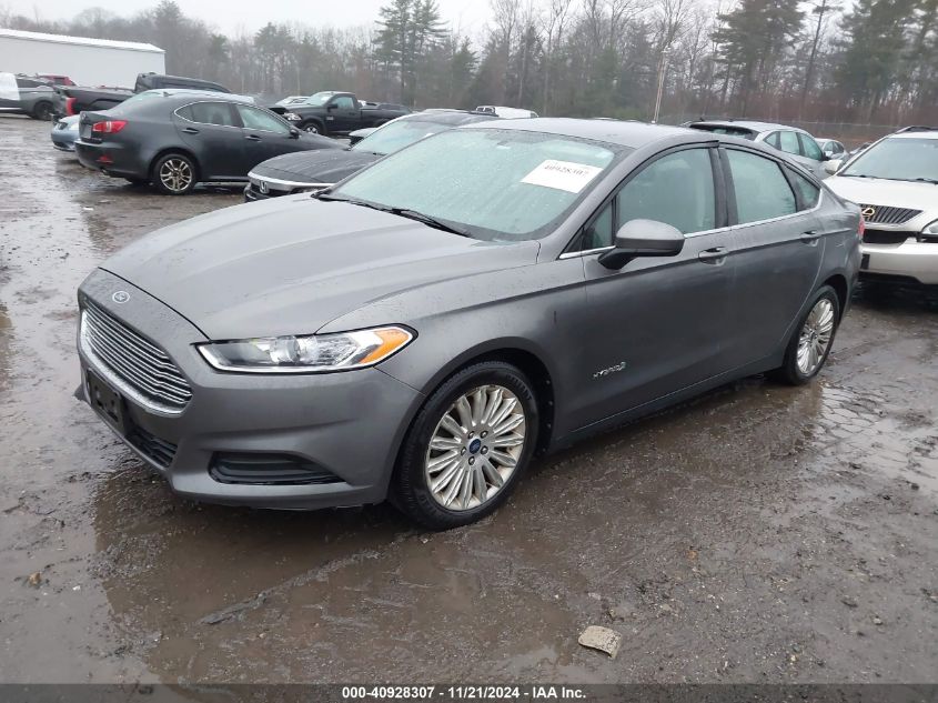 2014 Ford Fusion Hybrid S VIN: 3FA6P0UU4ER132551 Lot: 40928307