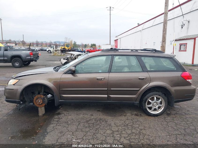 2008 Subaru Outback 2.5I Limited/2.5I Limited L.l. Bean Edition VIN: 4S4BP62C887329901 Lot: 40928329