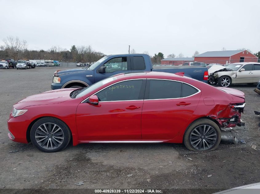 2018 Acura Tlx Advance Pkg VIN: 19UUB3F76JA000101 Lot: 40928339