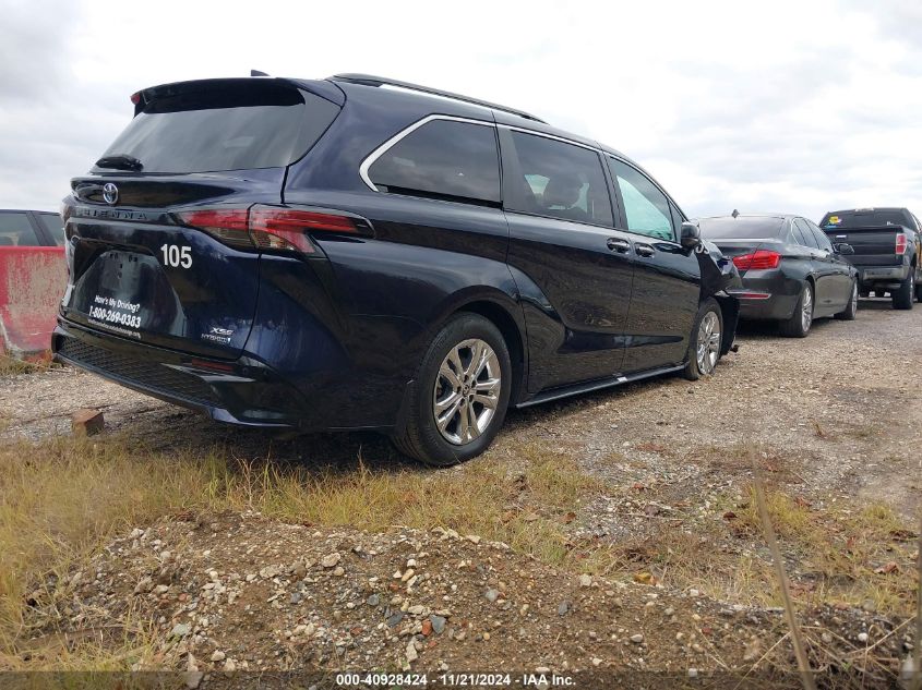 2022 Toyota Sienna Xse VIN: 5TDXSKFC6NS070628 Lot: 40928424