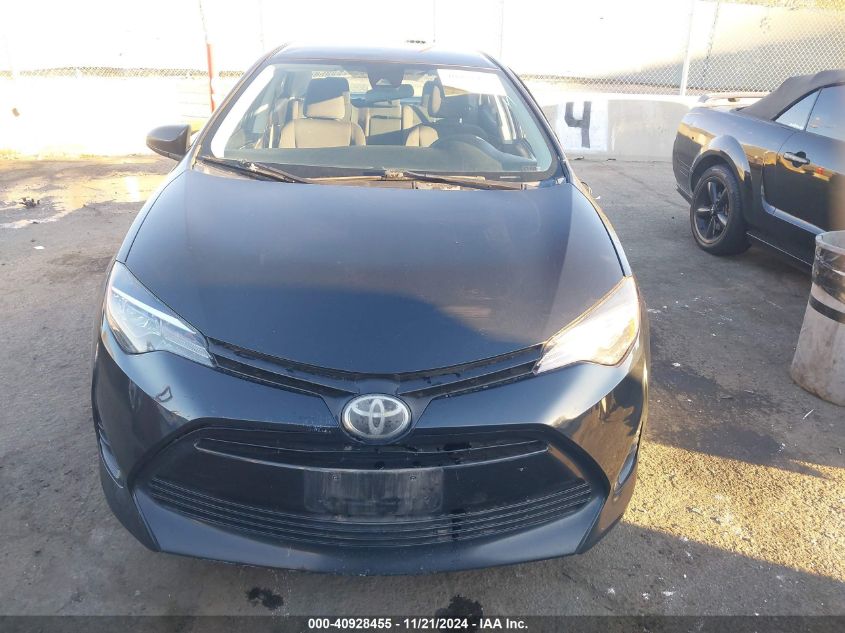 2018 Toyota Corolla Le VIN: 2T1BURHE5JC072580 Lot: 40928455