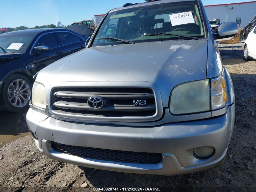 2002 Toyota Sequoia Sr5 V8 VIN: 5TDZT34A82S063592 Lot: 40928741