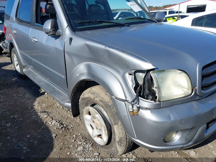 2002 Toyota Sequoia Sr5 V8 VIN: 5TDZT34A82S063592 Lot: 40928741