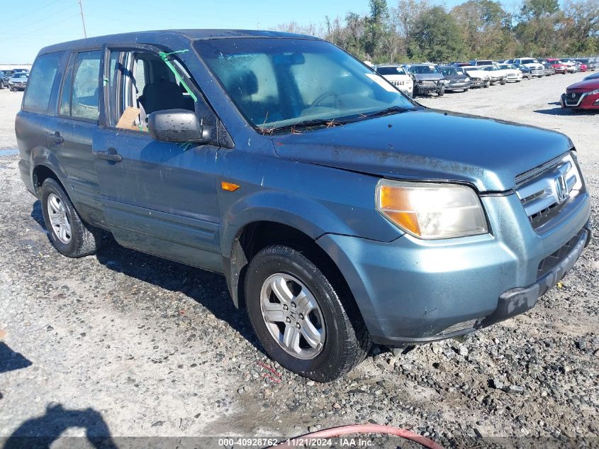 2006 Honda Pilot Lx VIN: 5FNYF28126B042495 Lot: 40928762