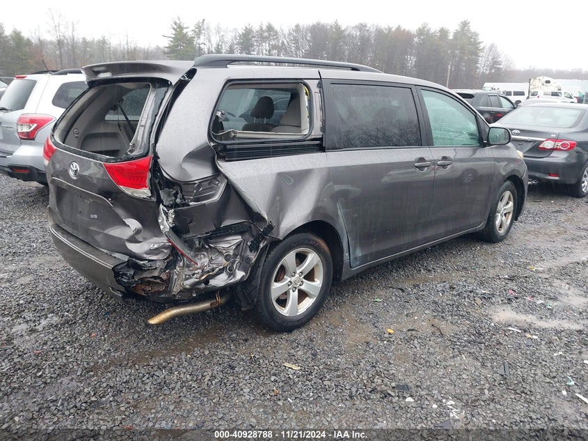 Vin: 5tdyk3dcxbs148952, lot: 41418510, toyota sienna xle/limited 20114