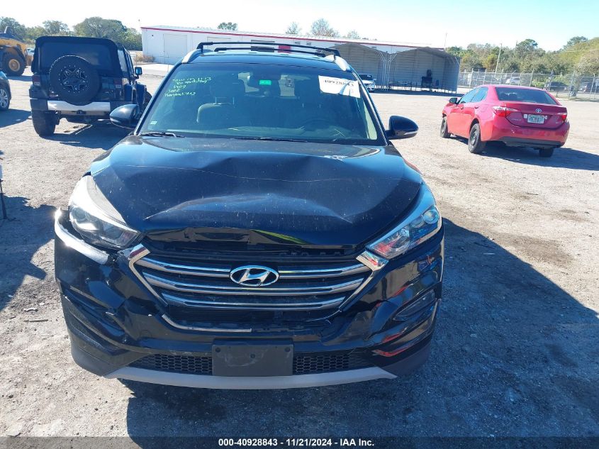 2017 Hyundai Tucson Limited VIN: KM8J3CA25HU376318 Lot: 40928843