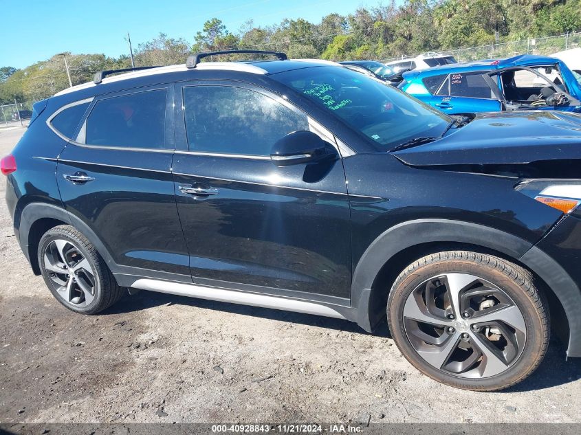 2017 Hyundai Tucson Limited VIN: KM8J3CA25HU376318 Lot: 40928843