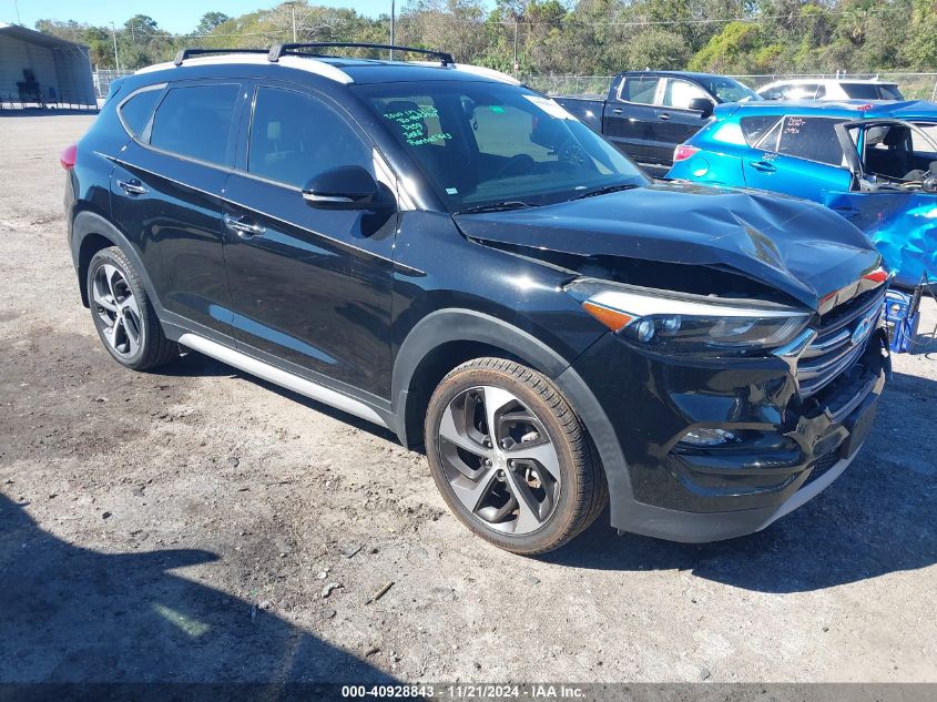 2017 Hyundai Tucson Limited VIN: KM8J3CA25HU376318 Lot: 40928843