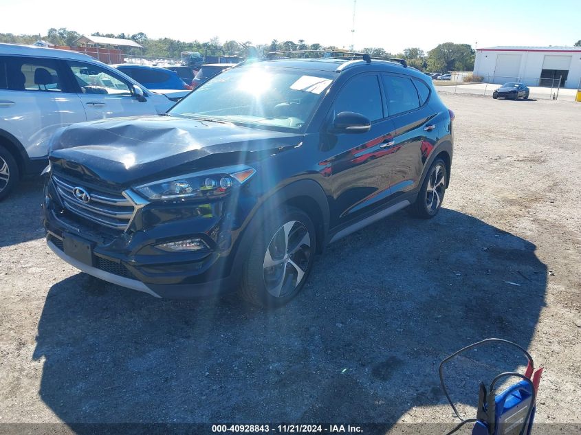 2017 Hyundai Tucson Limited VIN: KM8J3CA25HU376318 Lot: 40928843