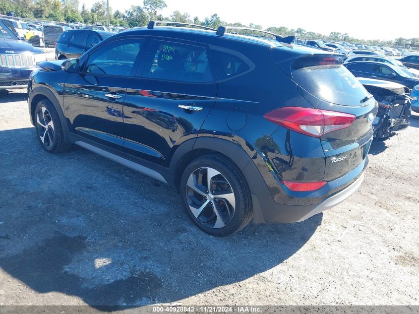 2017 Hyundai Tucson Limited VIN: KM8J3CA25HU376318 Lot: 40928843