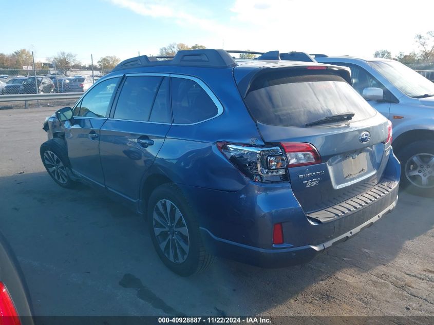 2017 Subaru Outback 2.5I Limited VIN: 4S4BSANC6H3227145 Lot: 40928887