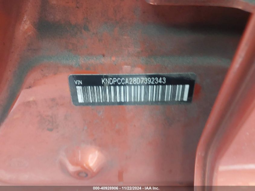 2013 KIA SPORTAGE EX - KNDPCCA28D7392343