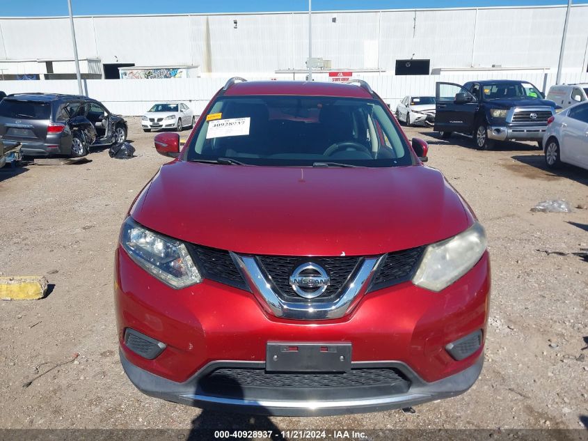 2015 Nissan Rogue Sv VIN: KNMAT2MTXFP557753 Lot: 40928937