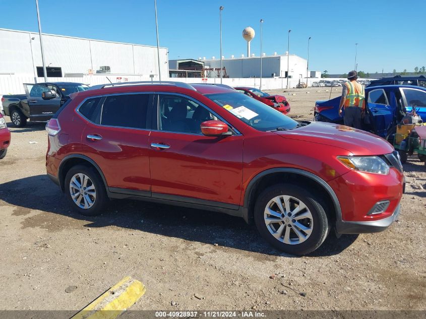 2015 Nissan Rogue Sv VIN: KNMAT2MTXFP557753 Lot: 40928937