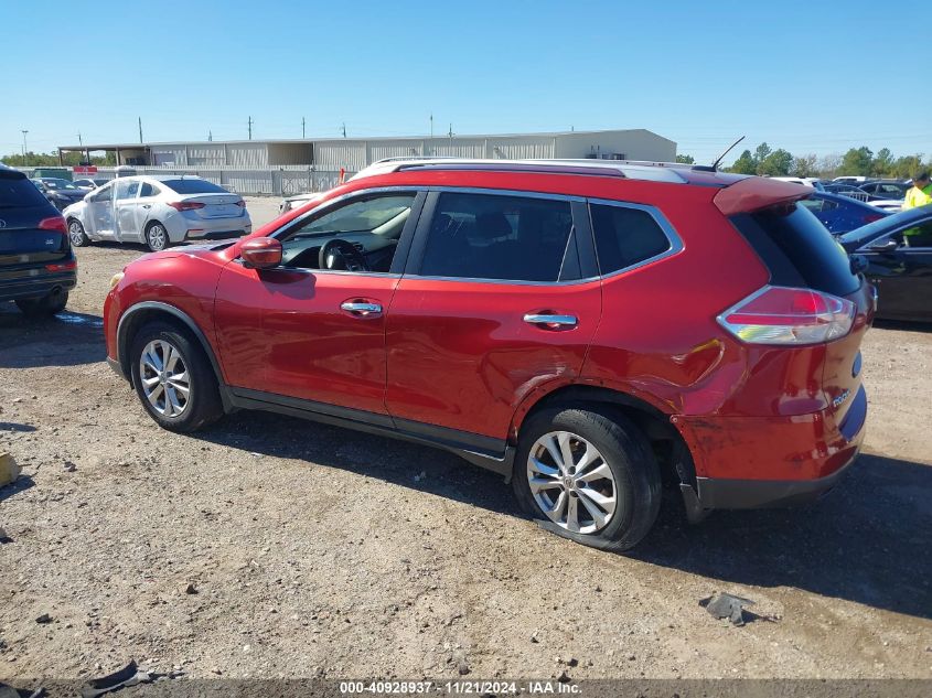 2015 Nissan Rogue Sv VIN: KNMAT2MTXFP557753 Lot: 40928937