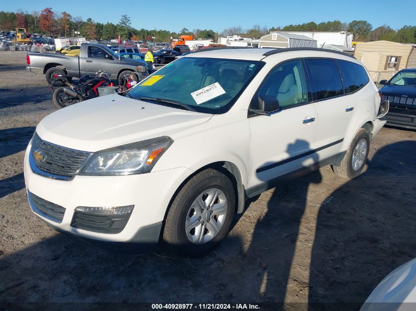 VIN 1GNKRFEDXEJ129983 2014 Chevrolet Traverse, LS no.2