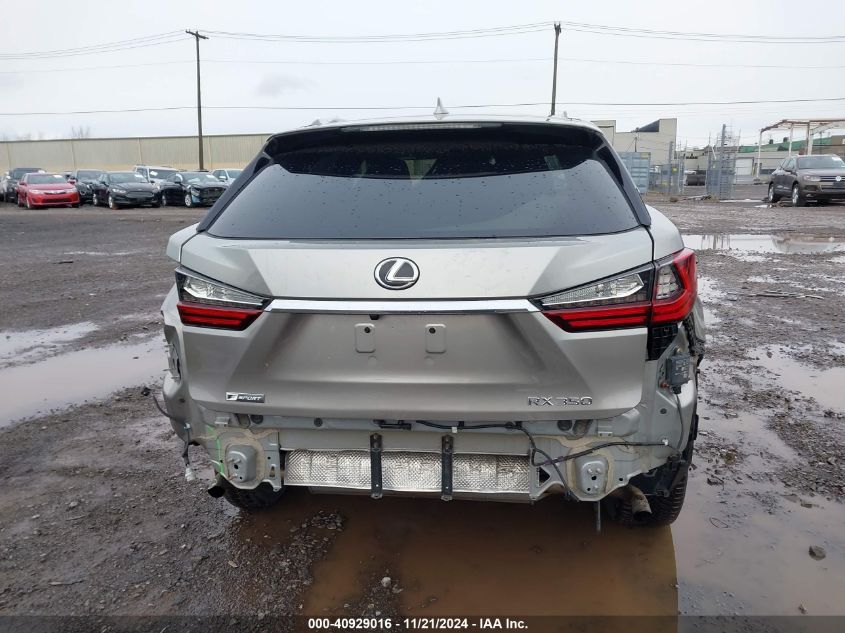 2018 Lexus Rx 350 F Sport VIN: 2T2BZMCA5JC142566 Lot: 40929016