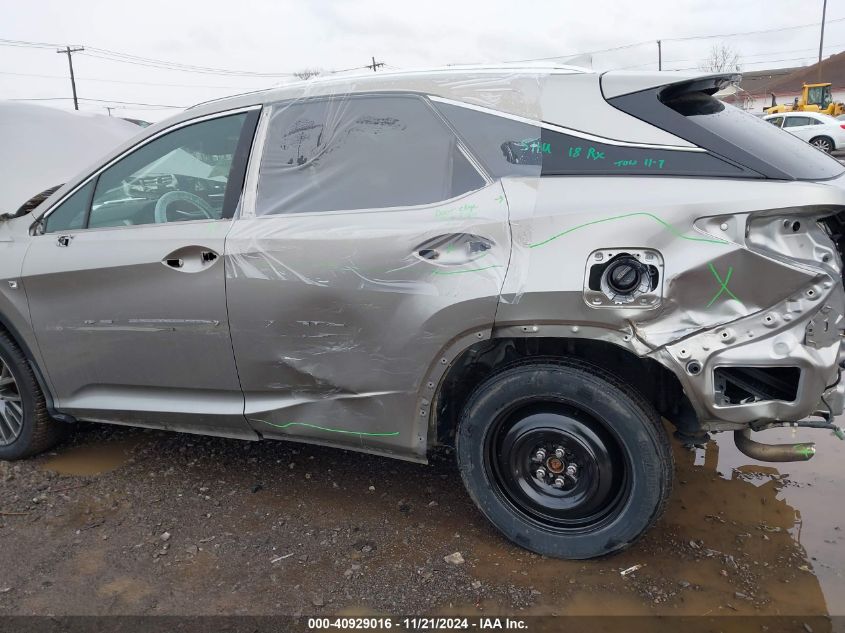 2018 Lexus Rx 350 F Sport VIN: 2T2BZMCA5JC142566 Lot: 40929016