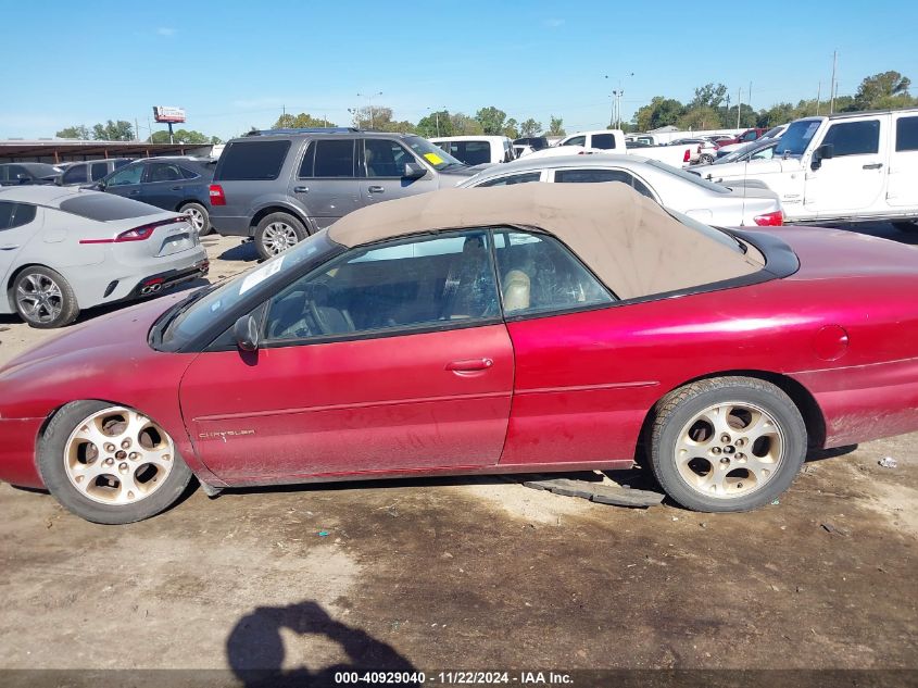 1998 Chrysler Sebring Jxi VIN: 3C3EL55H0WT335722 Lot: 40929040