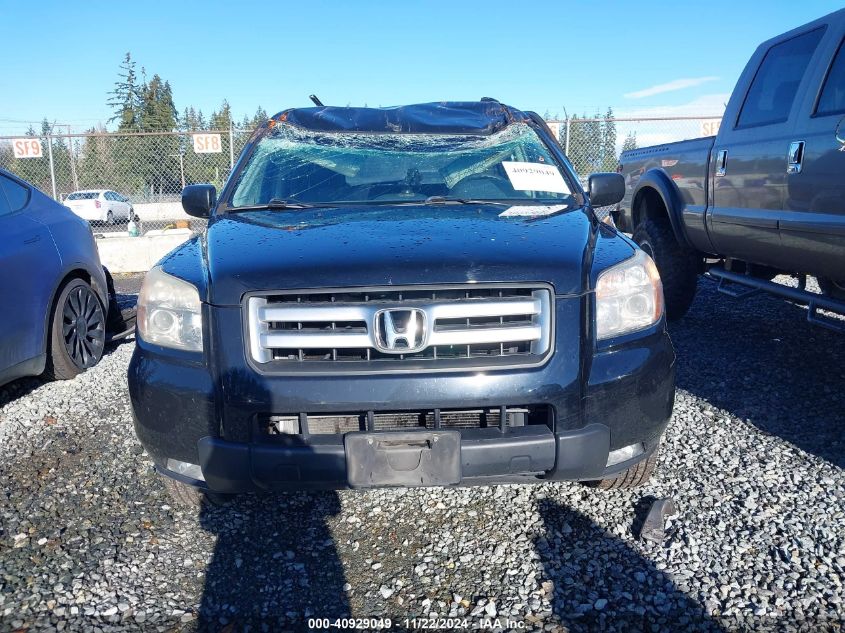 2006 Honda Pilot Ex VIN: 2HKYF18476H503826 Lot: 40929049