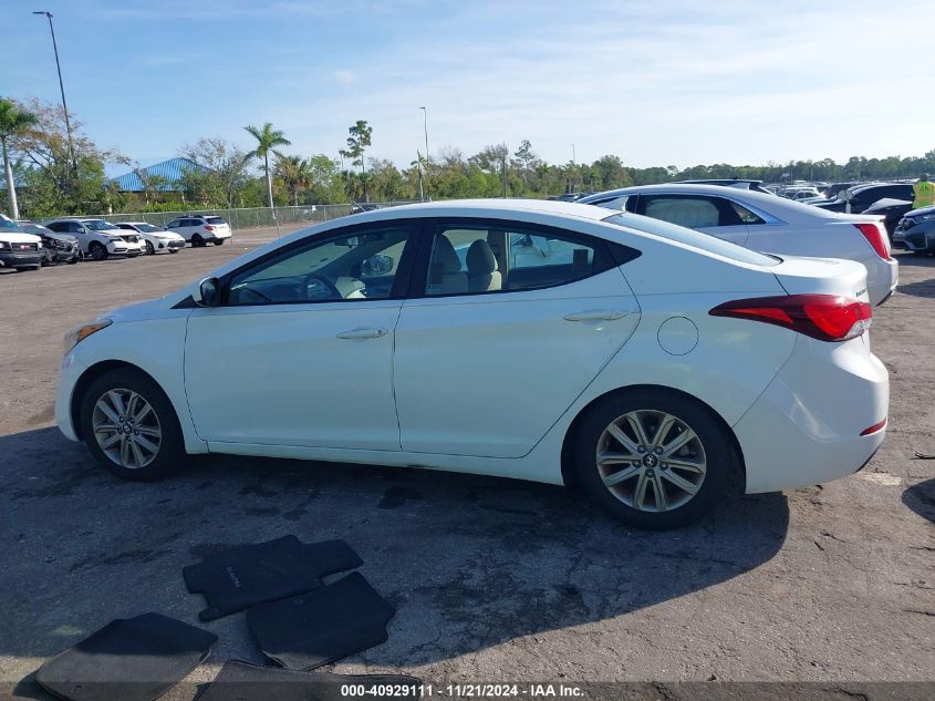 2014 Hyundai Elantra Se VIN: 5NPDH4AEXEH487150 Lot: 40929111