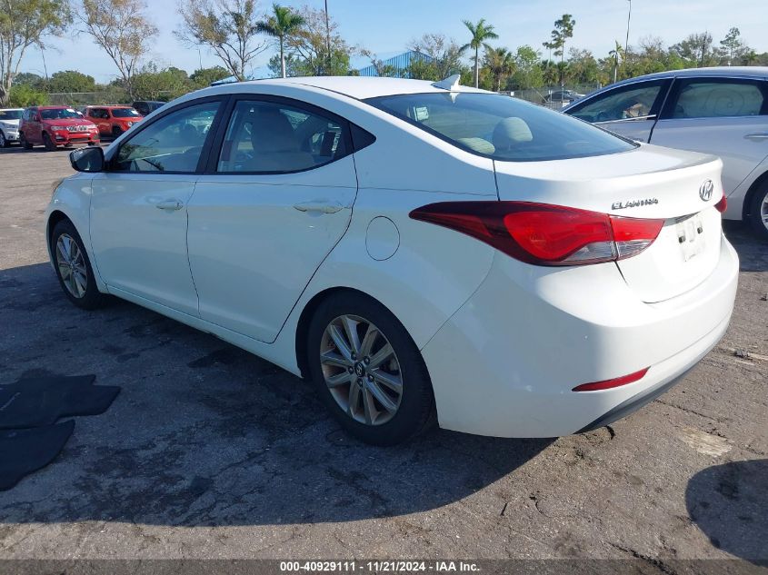 2014 Hyundai Elantra Se VIN: 5NPDH4AEXEH487150 Lot: 40929111