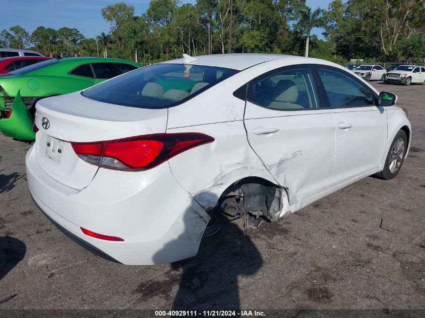 2014 Hyundai Elantra Se VIN: 5NPDH4AEXEH487150 Lot: 40929111