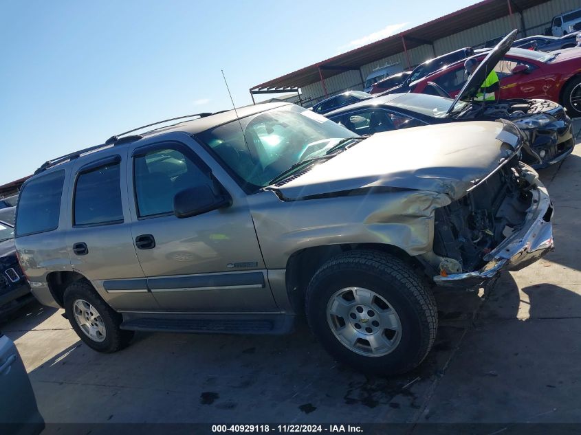 2003 Chevrolet Tahoe Ls VIN: 1GNEC13V43R110129 Lot: 40929118