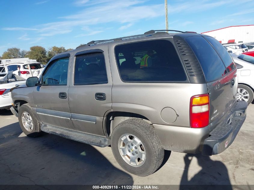 2003 Chevrolet Tahoe Ls VIN: 1GNEC13V43R110129 Lot: 40929118