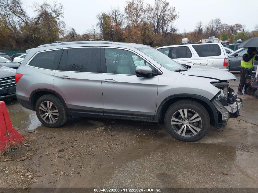 2017 Honda Pilot Ex VIN: 5FNYF6H37HB016440 Lot: 40929200