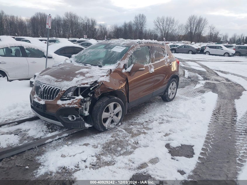 Vin: kl4cjgsb6gb719103, lot: 41418965, buick encore leather 20162