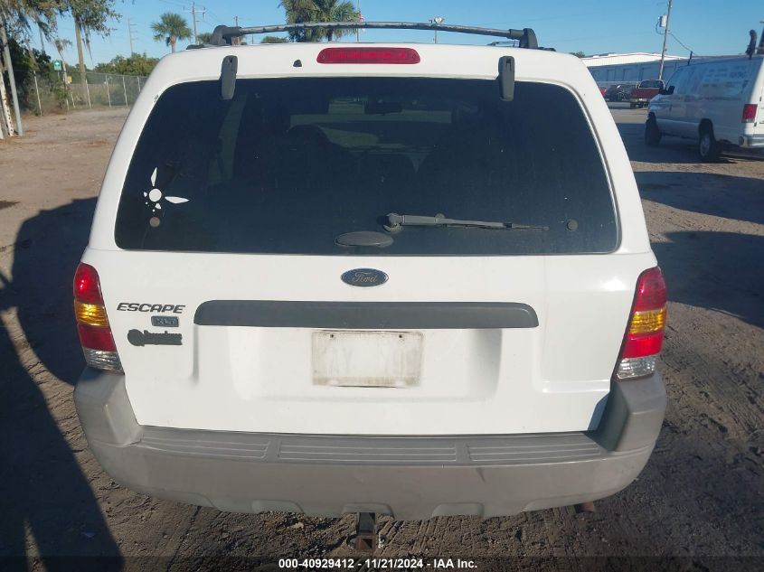 2001 Ford Escape Xlt VIN: 1FMYU041X1KC58750 Lot: 40929412