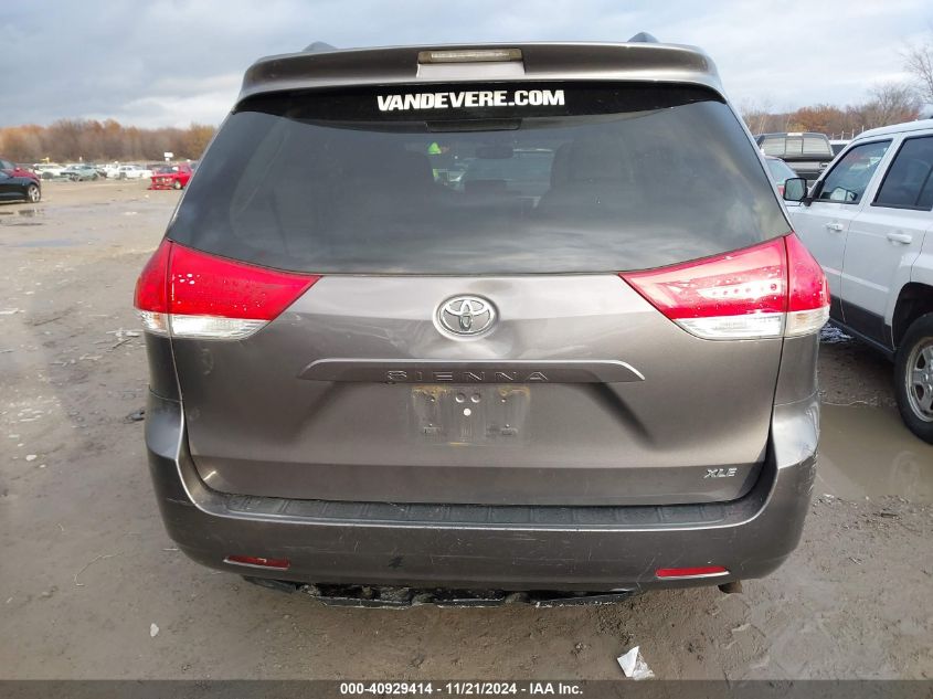 2014 Toyota Sienna Xle V6 8 Passenger VIN: 5TDYK3DC8ES459980 Lot: 40929414