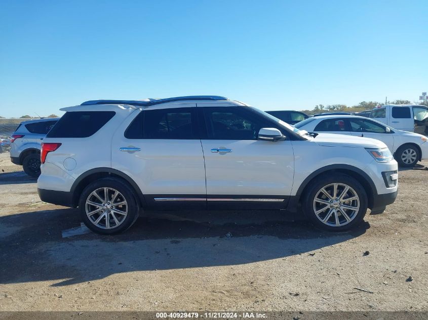 2016 Ford Explorer Limited VIN: 1FM5K7F89GGC32776 Lot: 40929479