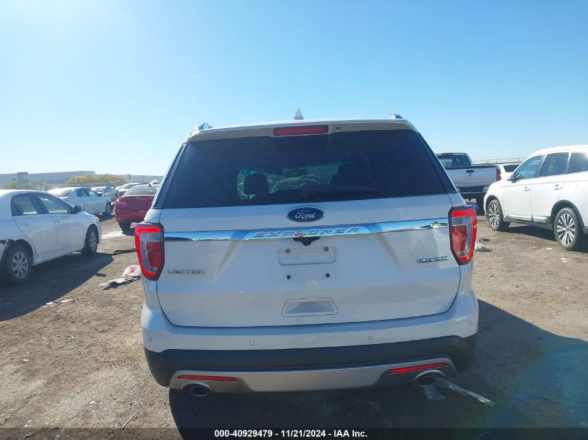 2016 Ford Explorer Limited VIN: 1FM5K7F89GGC32776 Lot: 40929479