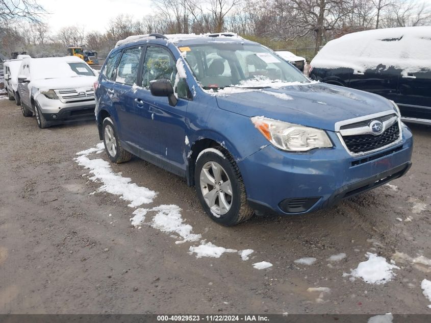 2015 Subaru Forester 2.5I VIN: JF2SJABC1FH460217 Lot: 40929523