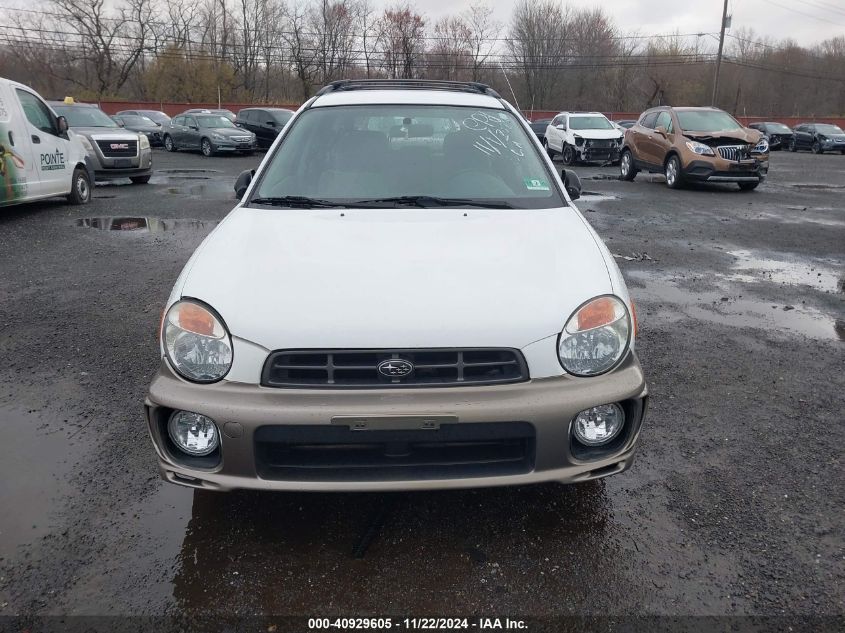 2002 Subaru Impreza Outback Sport VIN: JF1GG68582G830545 Lot: 40929605