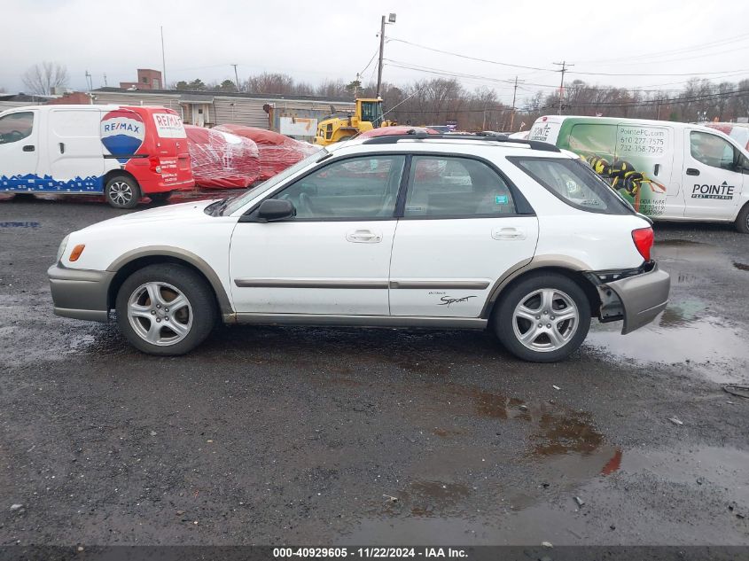 2002 Subaru Impreza Outback Sport VIN: JF1GG68582G830545 Lot: 40929605